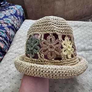 Crochet Floral Sun Hat